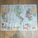 Very large world map 104x74cm