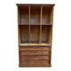 1950s pitch pine workshop cabinet