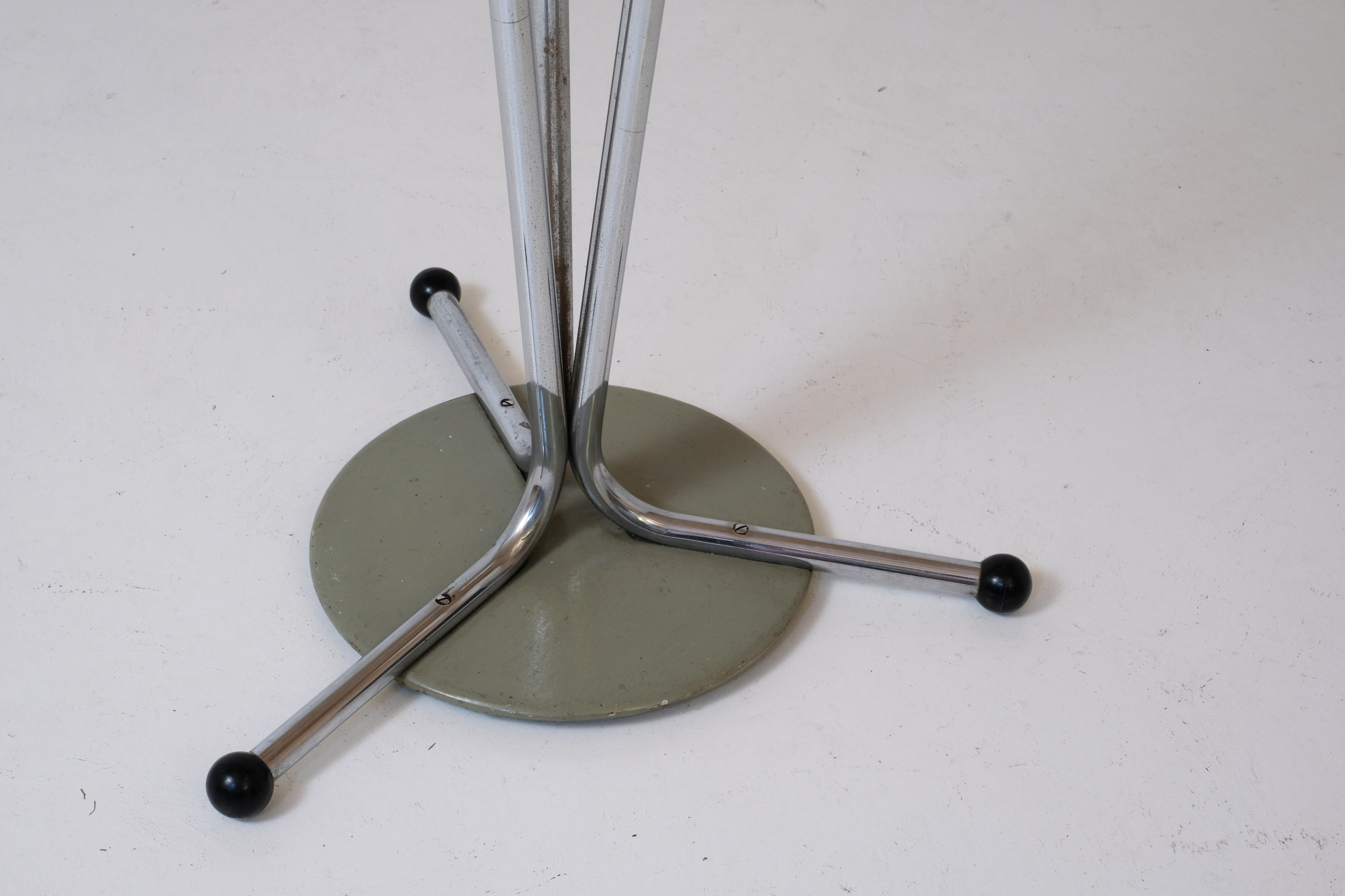 40s chrome tube coat holder
