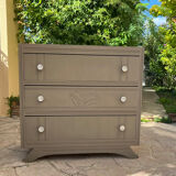 Wooden art deco chest of drawers