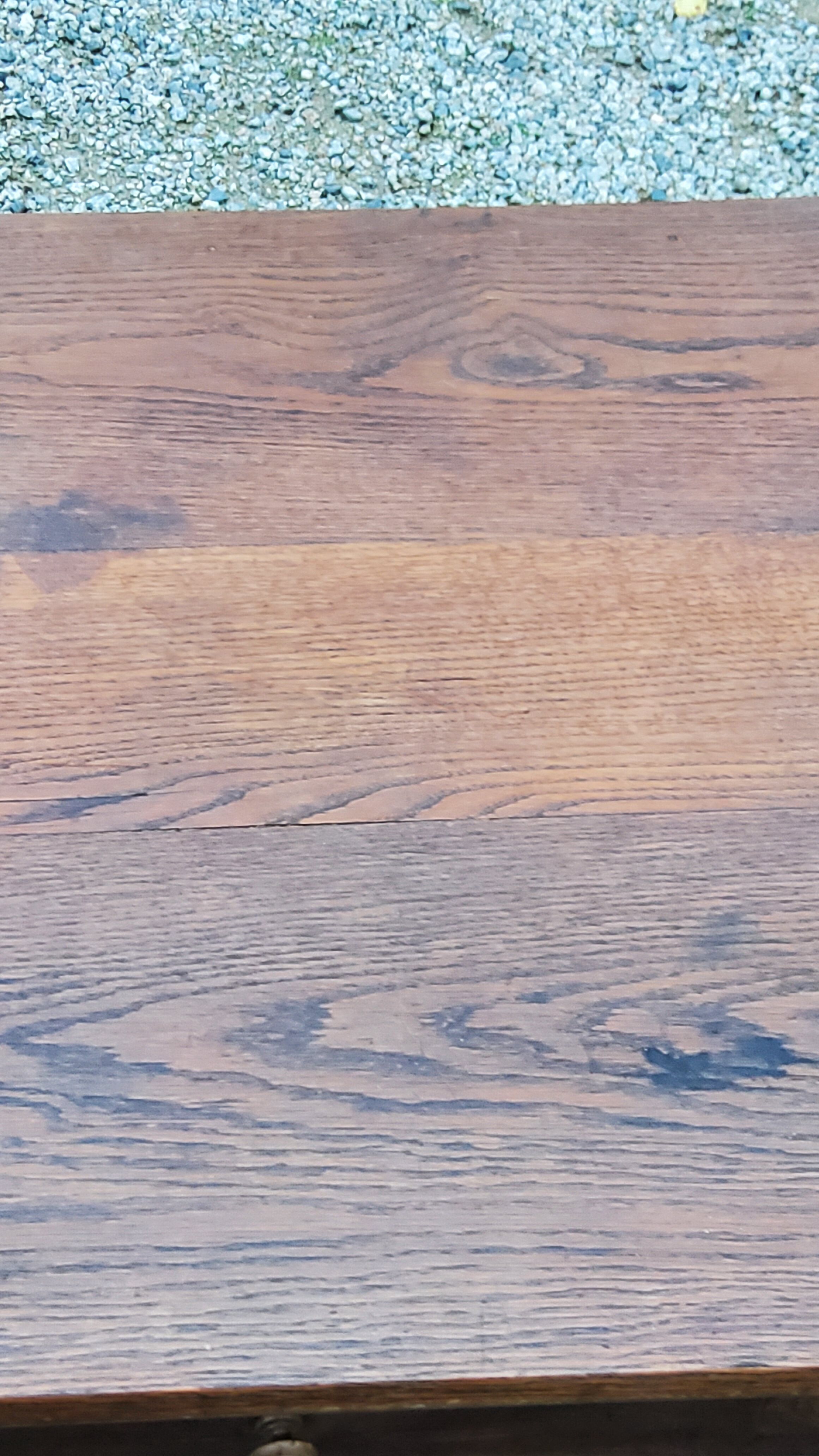 Oak farmhouse coffee table 1 drawer nineteenth century feet bobbins