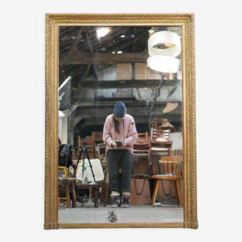Miroir ancien rectangulaire Napoléon III 153cm x 107cm