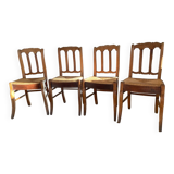 Set of antique dining room chairs