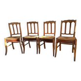 Set of antique dining room chairs