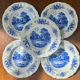 Deep plates Sarreguemines Romantic blue decor