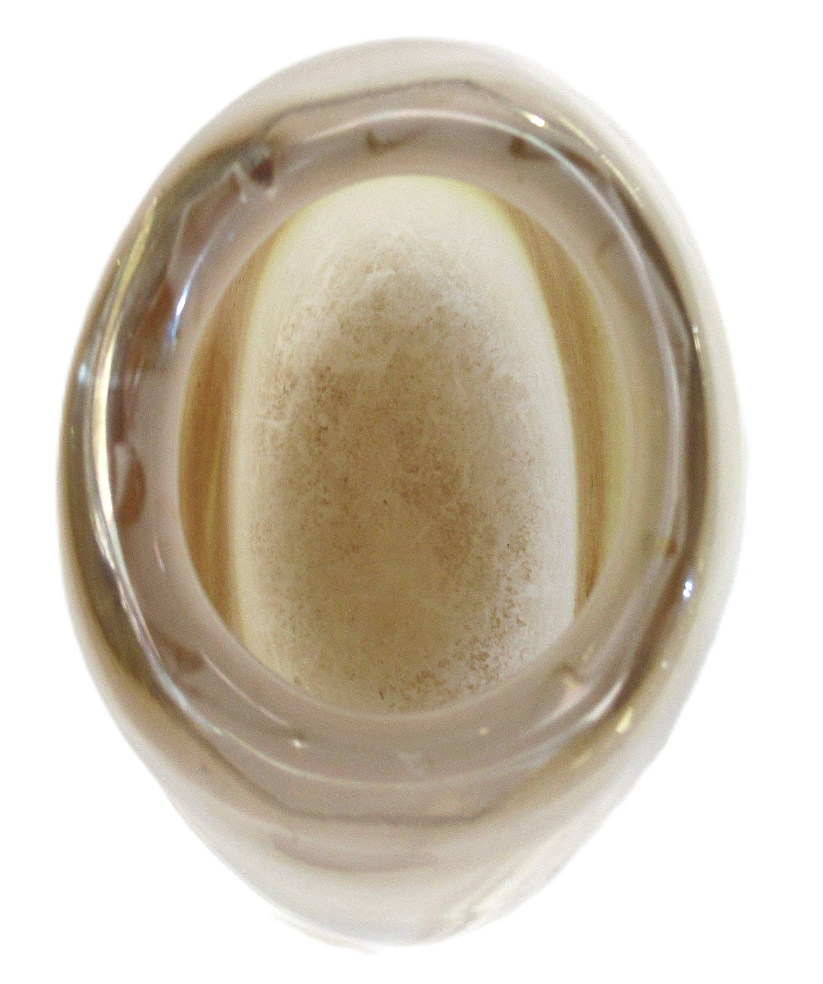 Art glass vase signed by Alfred Collard for Val Saint-Lambert, 1995