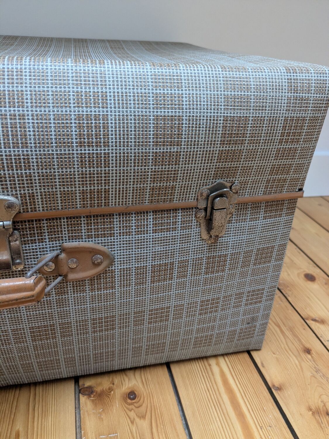 Old cardboard suitcase