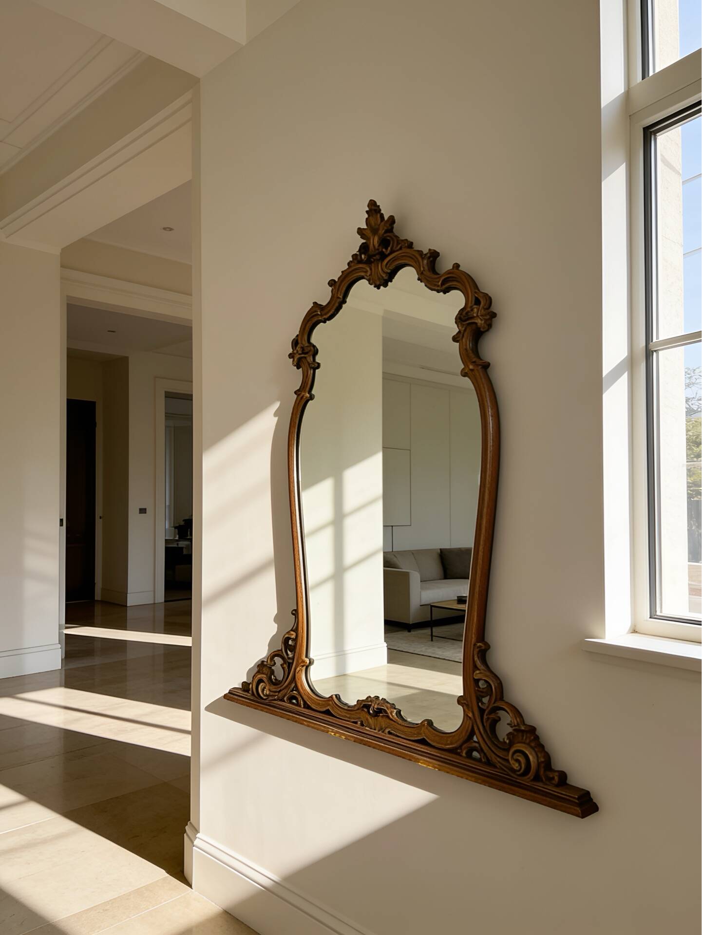 Baroque style wall mirror