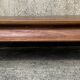 Large solid teak opium coffee table, elephant legs
