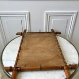 barber mirror style bamboo beech wood early twentieth century