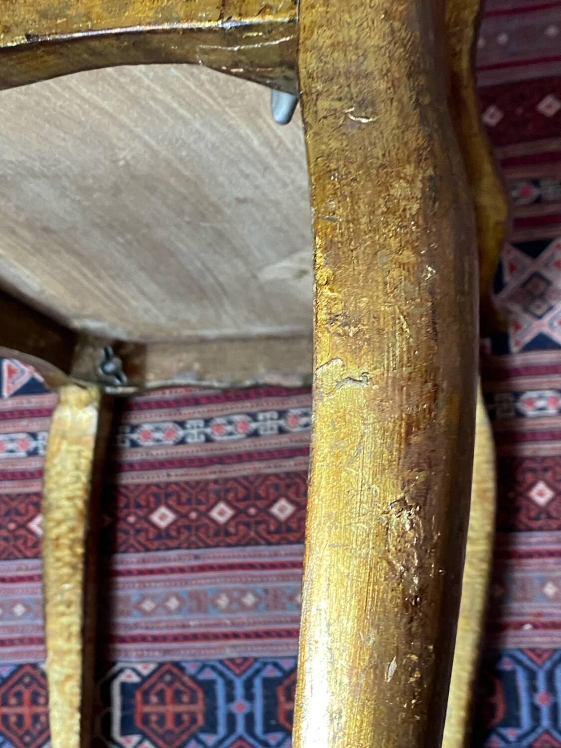 Florentine wooden side table