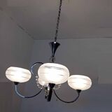 Art deo chandelier 1930 with 4 arms of light.