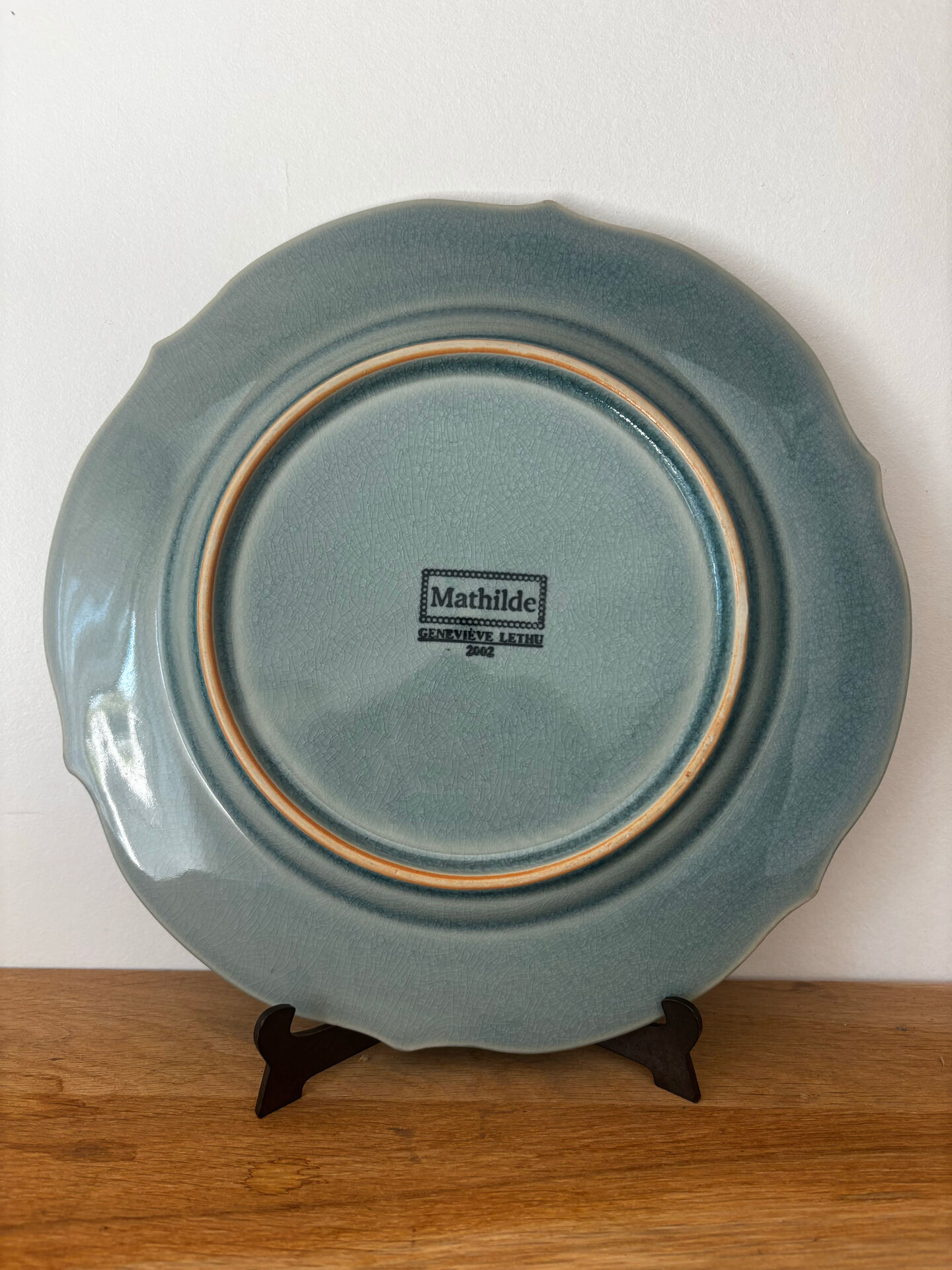 Ensemble assiette plate et bol Geneviève Lethu Mathilde