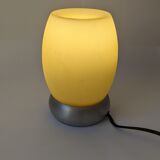 Translucent yellow ovoid lamp