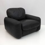 Pair of Piumotto Italian Leather Armchairs by Arrigo Arrighi for Busnelli,