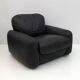 Pair of Piumotto Italian Leather Armchairs by Arrigo Arrighi for Busnelli,