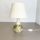Ceramic studio pottery table light base by soholm  ceramic denmark 1970