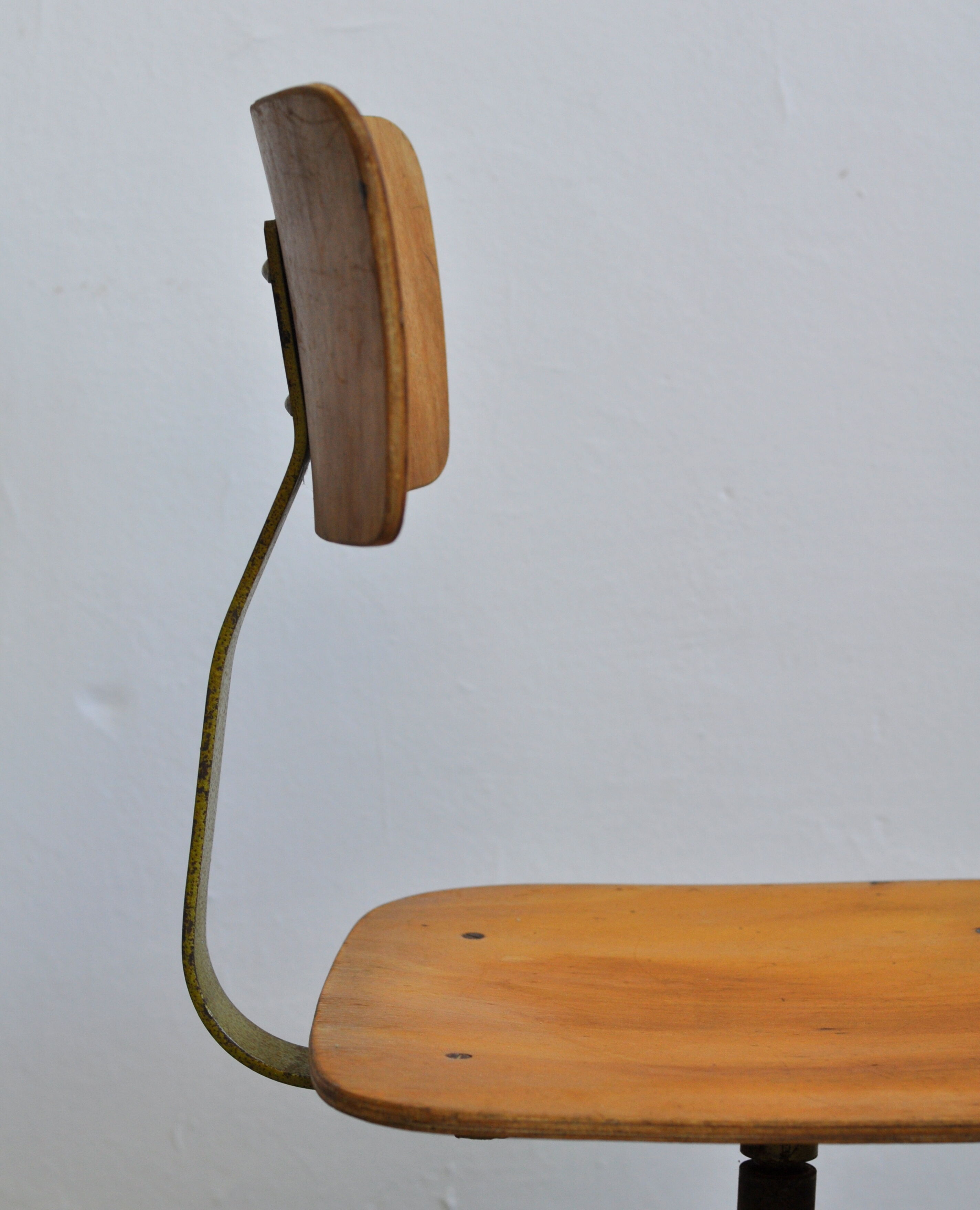 Mid-century polish industrial workshop chair, 1960s