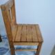 Pair of vintage wooden children's chairs