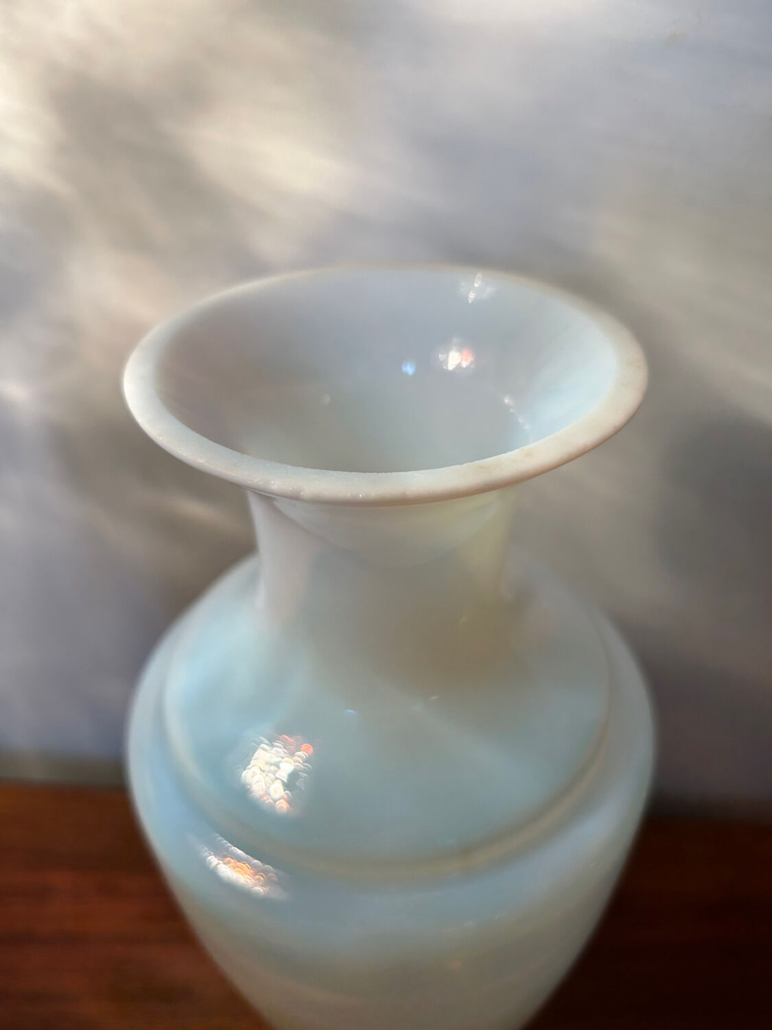 Old Sèvres opaline vase