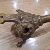 Ancienne applique tulipe pate de verre