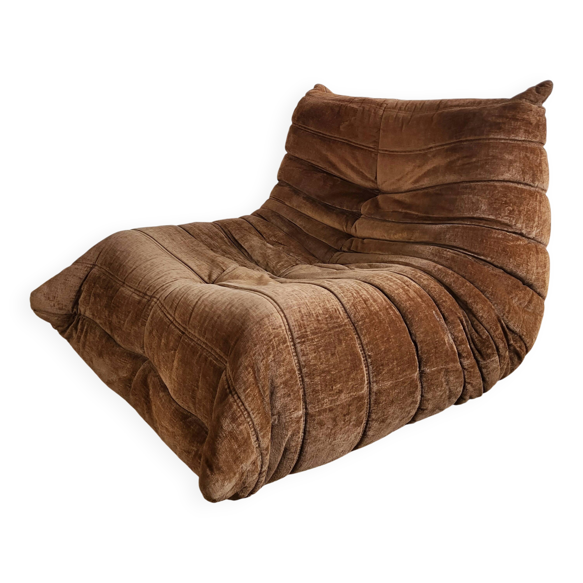Togo velvet armchair