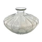 Thick glass vase, organic shape