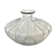 Thick glass vase, organic shape