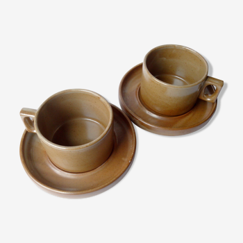 2  tasses et soucoupes brenne, 1970