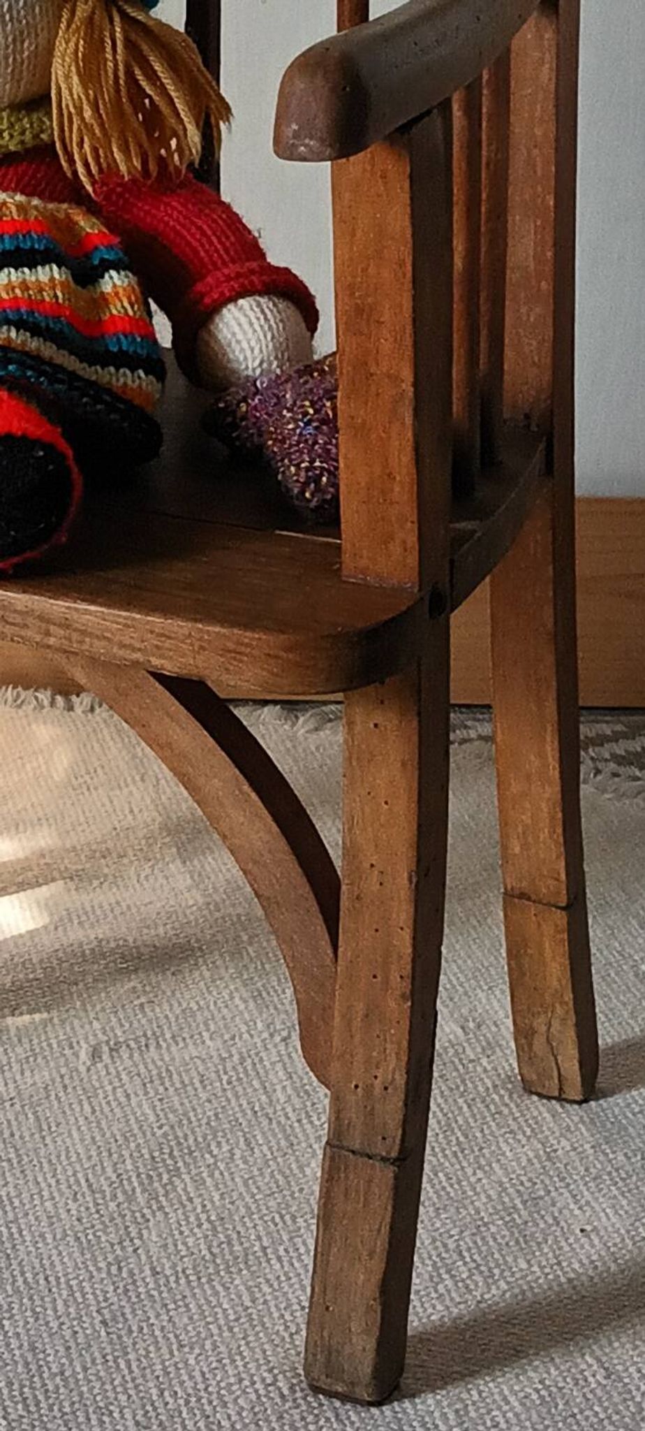 Vintage country-style children's armchair