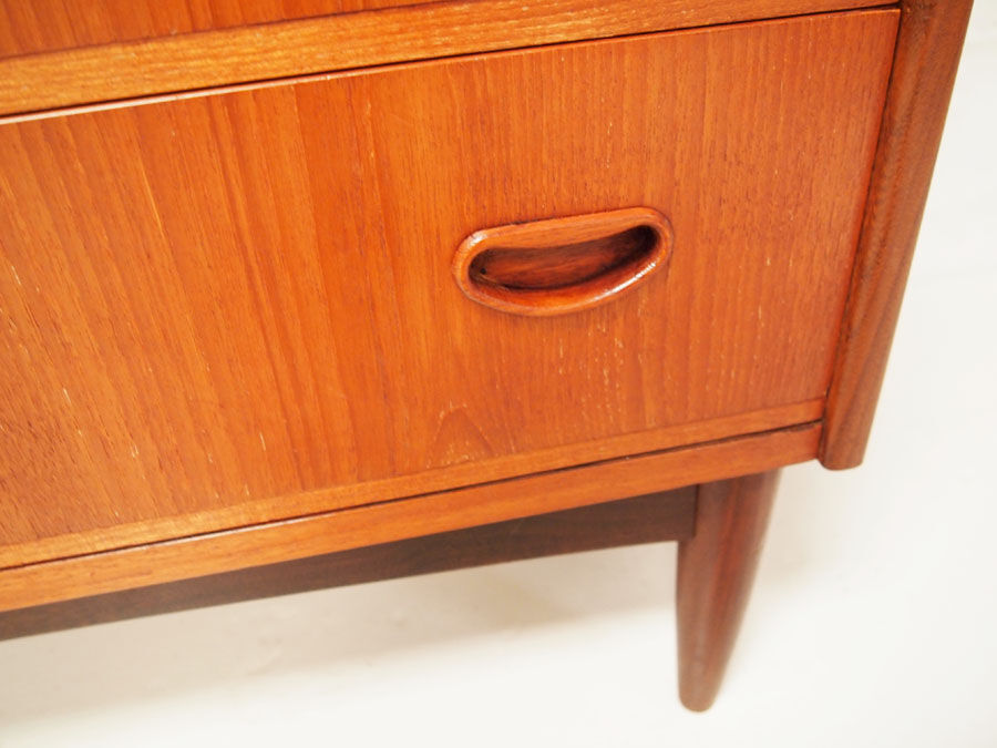 Scandinavian midcentury teak chest of drawers