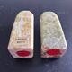 Salt and pepper shakers made of Connemara marble
