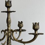 5-arm brass candlestick