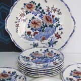 Gien tableware service with Rooster decoration.