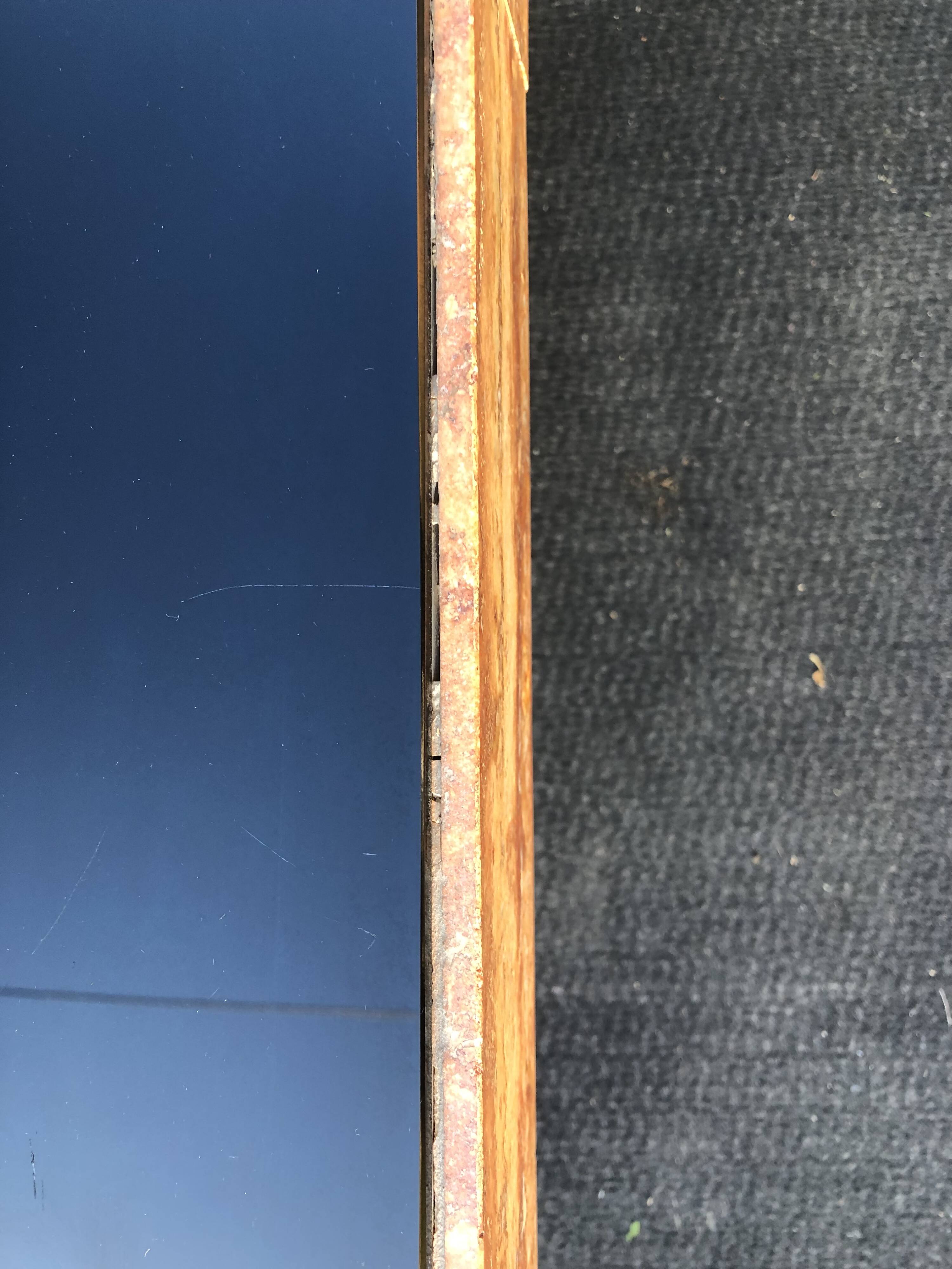 Vintage marble and smoked glass coffee table.