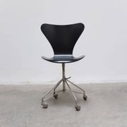 1st edition '3117' swivel desk chair by Arne Jacobsen for Fritz Hansen, 1955
