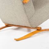 Pair of Bentwood Armchairs by Jindrich Halabala H269, Czech Republic, 1940s