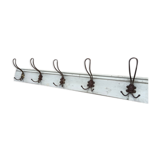 Rustic hook coat rack 1920s