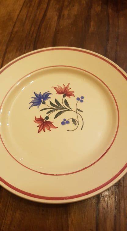 Plate KG Lunéville model Denise