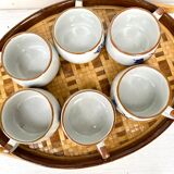 Vintage stoneware cups