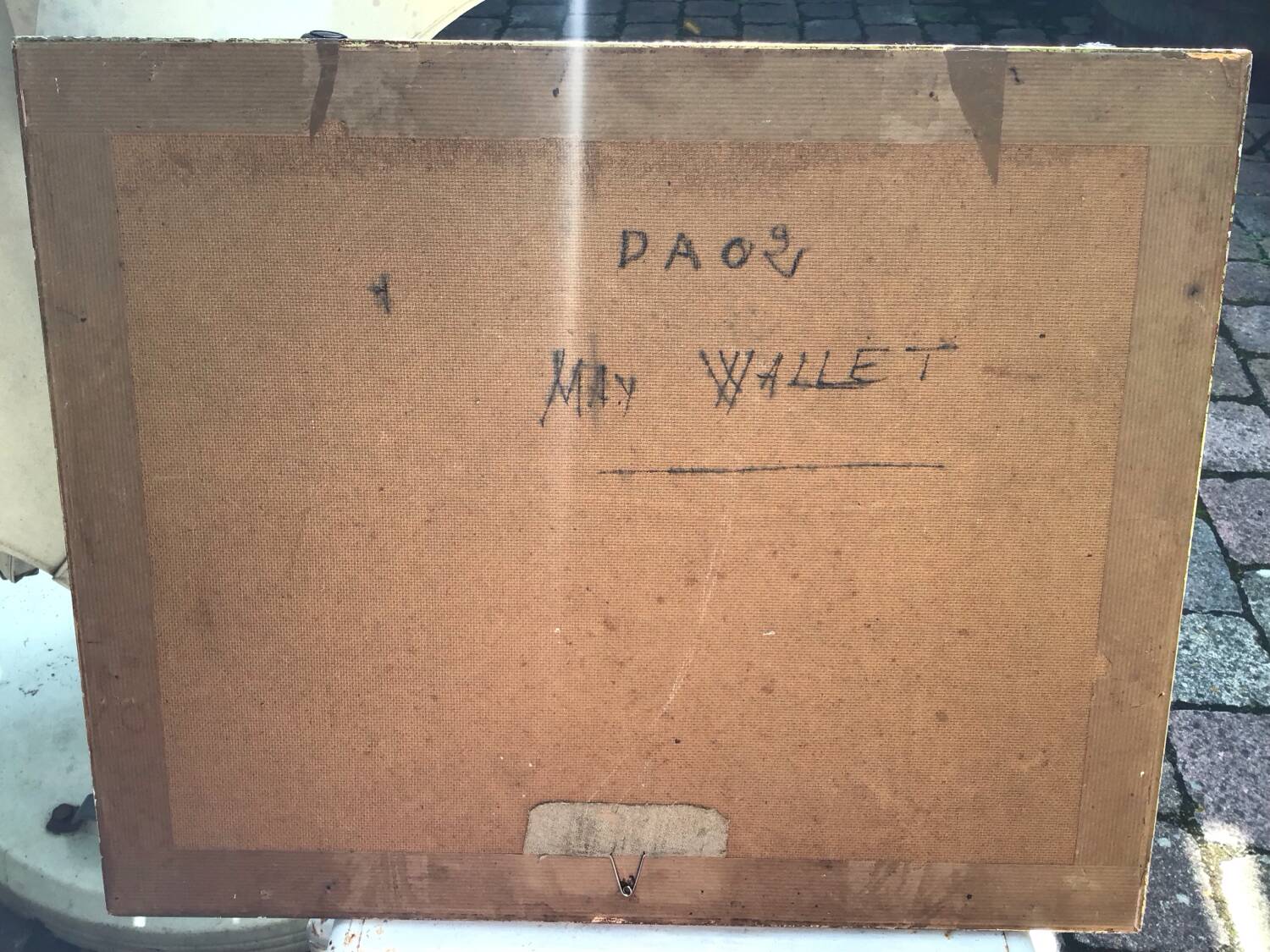 Fortified village painting