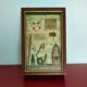 Boite à clés vitrine décor marin - vintage 70's