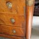 Important Empire Commode in walnut – black marble – 19th century