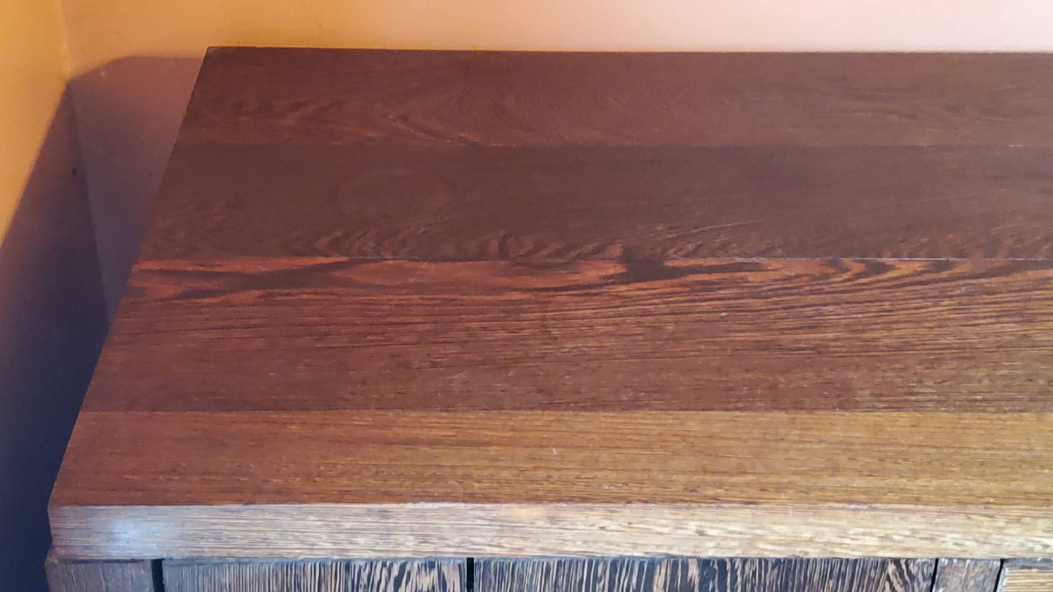 Art Deco style sideboard in palm wood