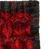 Scandinavian 20th century modern ryijy rug by Helena Koskivaara. 160 X 109