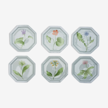 Hand-painted porcelain plates