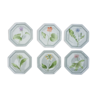 Hand-painted porcelain plates