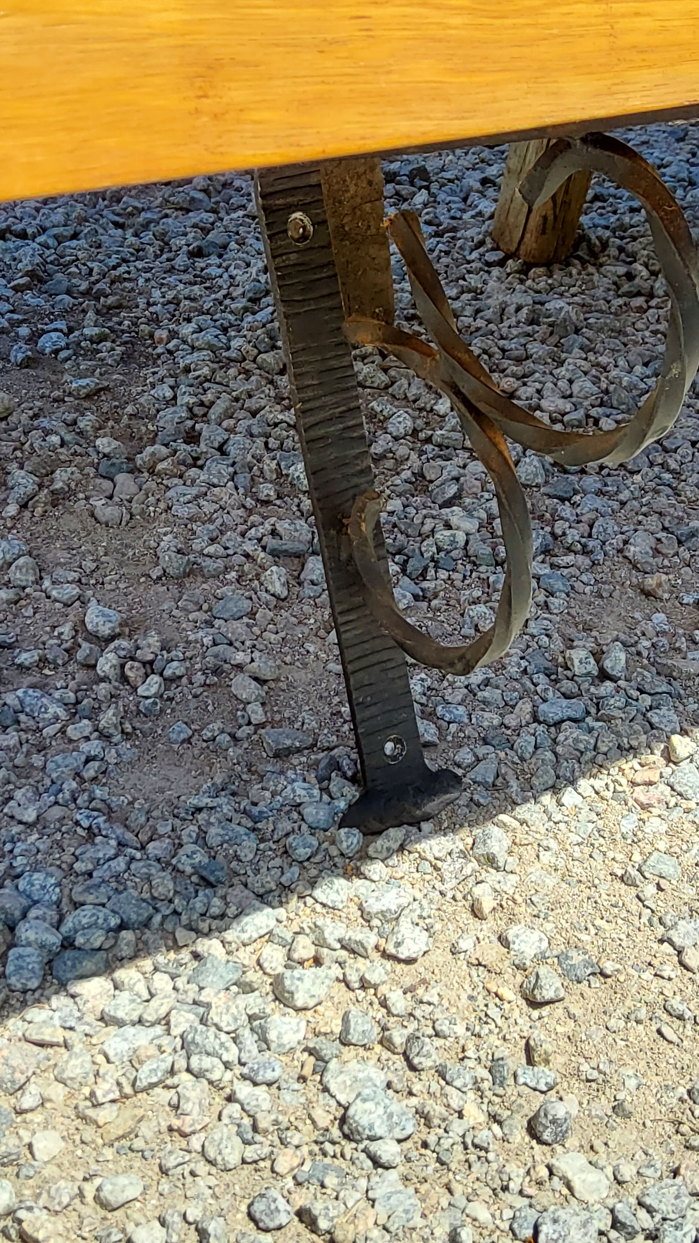 Wall shelf from the 50s in solid blond oak