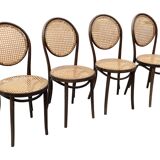 Ensemble vintage de quatre chaises Michael Thonet ZPM Radomsko Design