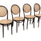 Ensemble vintage de quatre chaises Michael Thonet ZPM Radomsko Design